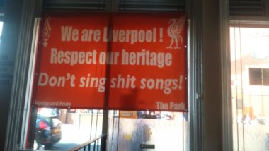 Liverpool Songs - Flag in The Park, Opposite The Kop
