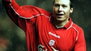 Nick Barmby-Signed for Liverpool from Everton on this day 18th July 2000